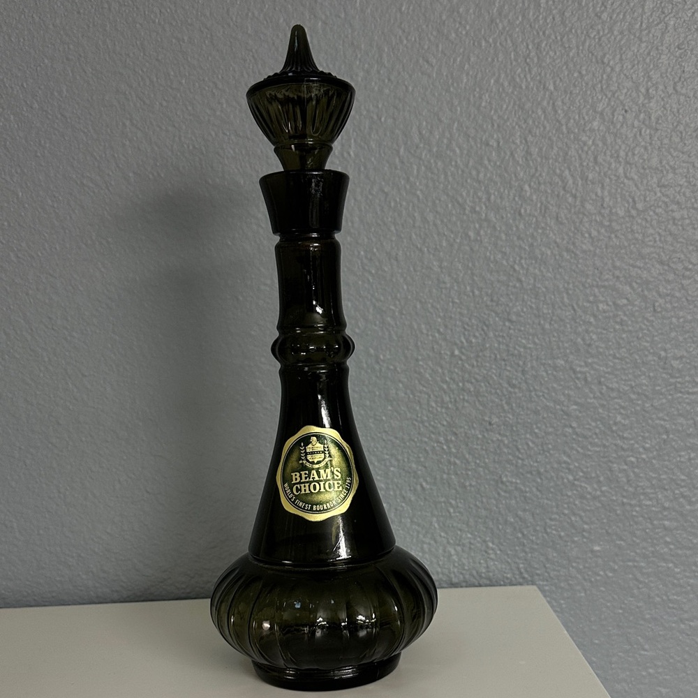 Beams Choice Green Glass Decanter